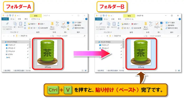 ショートカットキー【Ctrl+C】【Ctrl+V】