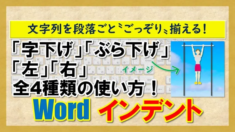 【Word：インデント】