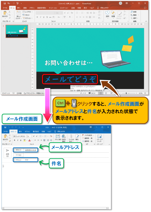 ショートカットキー【Ctrl+K】