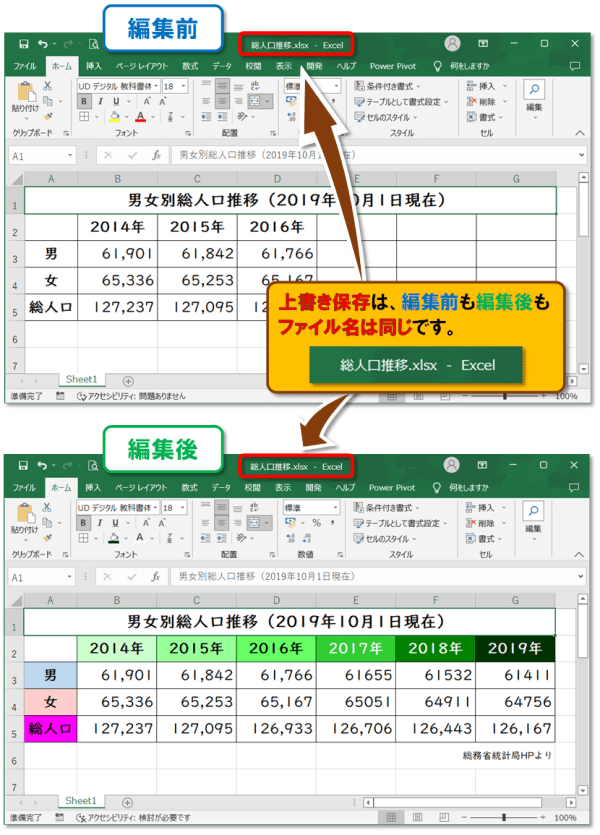 ファイルの保存方法