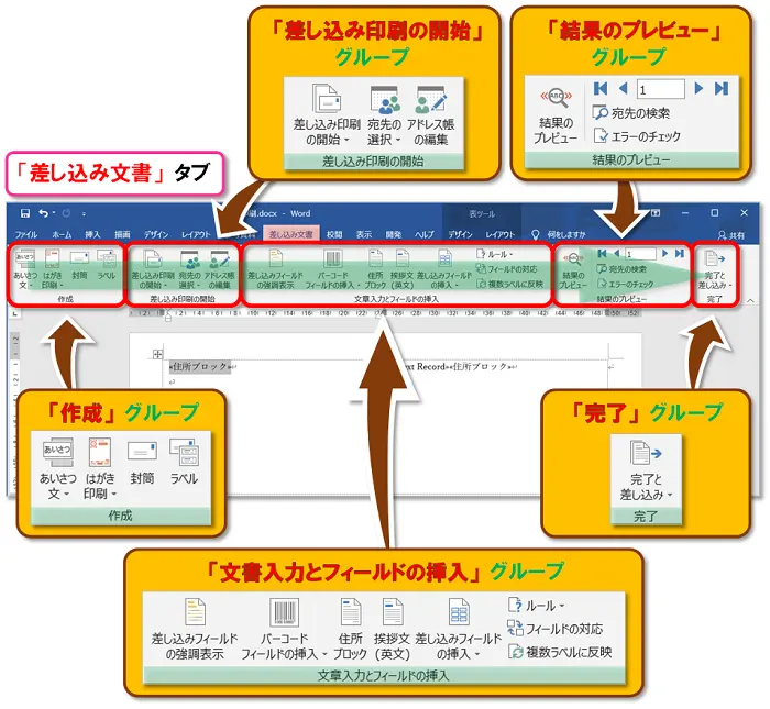 【Word 差し込み印刷 まとめ】