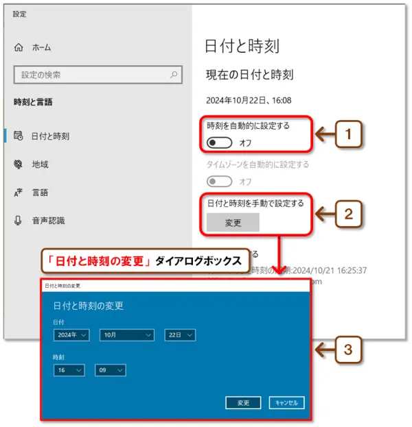 【日付の挿入】