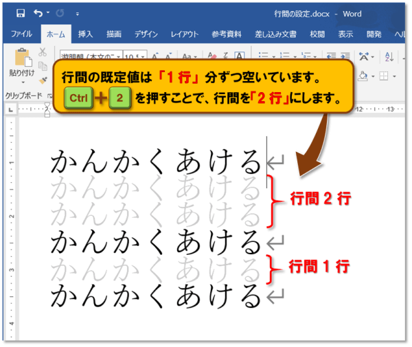 ショートカットキー【Ctrl+数字キー】