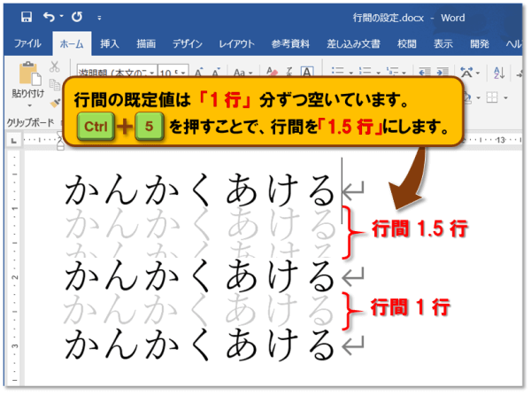 ショートカットキー【Ctrl+数字キー】