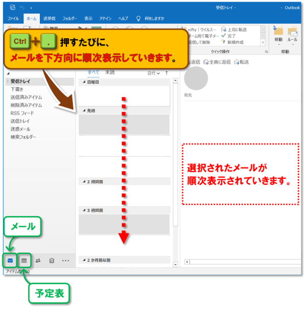 ショートカットキー【Ctrl+記号】