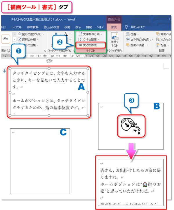 テキストボックスの使い方