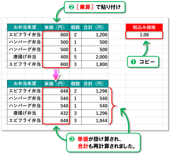 Excel 形式を選択して貼り付け