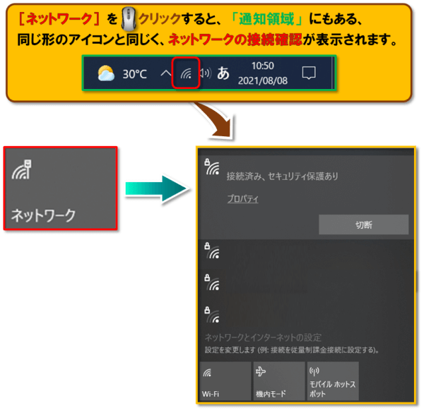 ショートカットキー【Windows ロゴ キー+A】