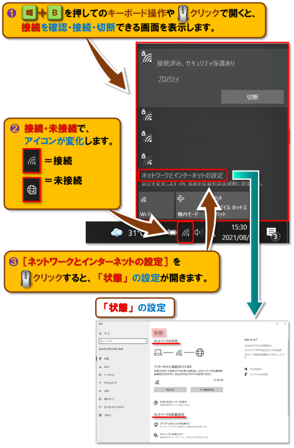 ショートカットキー【Windows ロゴ キー+B】