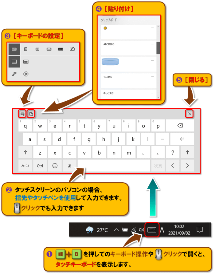 ショートカットキー【Windows ロゴ キー+B】