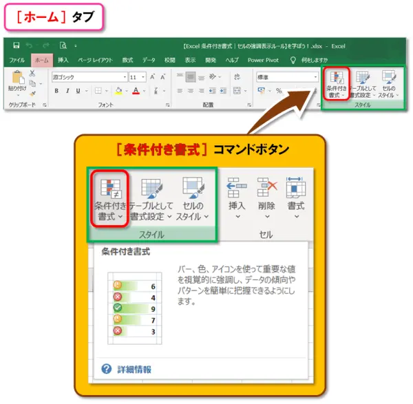 【Exclel 条件付き書式/セルの強調表示ルール】