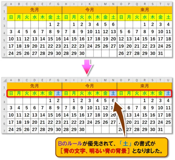 【Exclel 条件付き書式/セルの強調表示ルール】