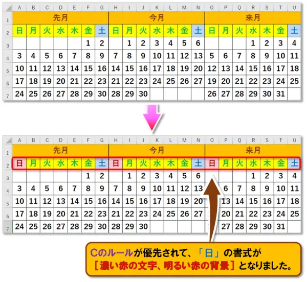 【Exclel 条件付き書式/セルの強調表示ルール】