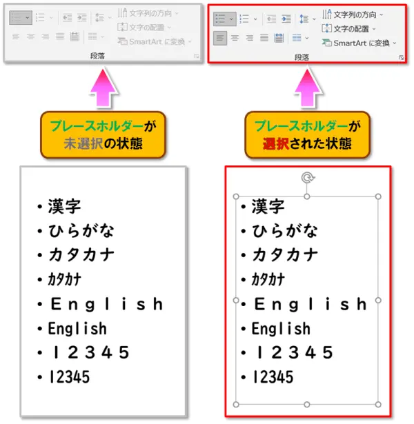 【文字列の方向】