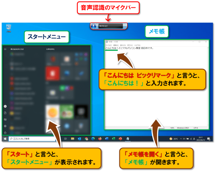 ショートカットキー【Windows ロゴ キー+H】【Windows ロゴ キー+Ctrl+S】