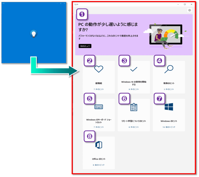 ショートカットキー【Windows ロゴ キー＋J】