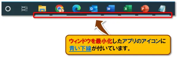 ショートカットキー【Windows ロゴ キー＋M】