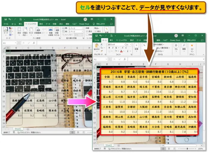 【Excel：ページ設定 まとめ】