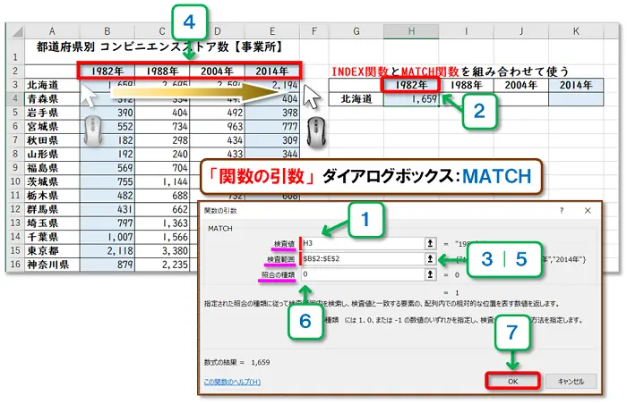 【Excel：INDEX関数・MATCH関数】